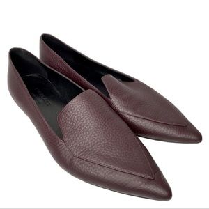 NWOB Everlane The Boss Flat in Burgundy